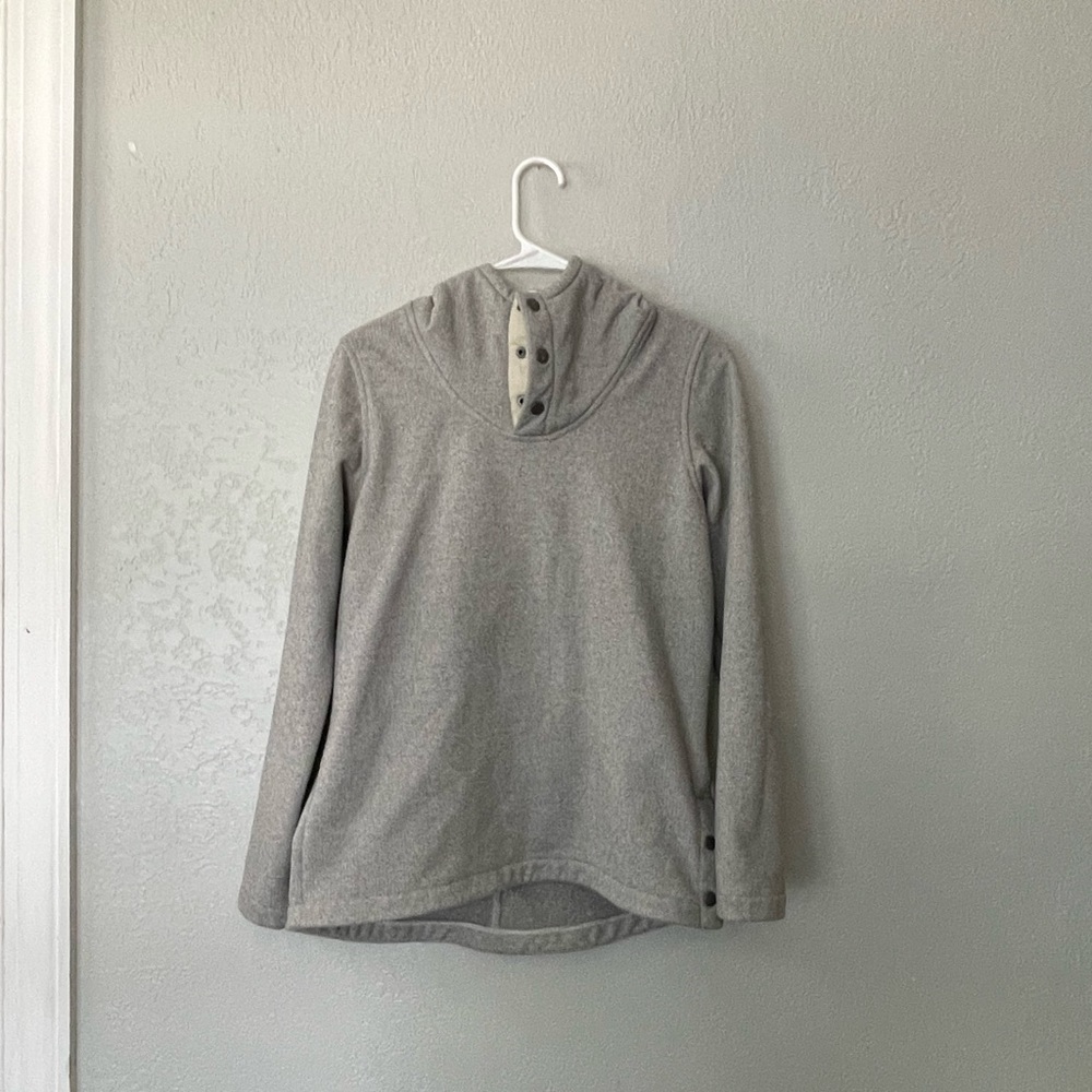 The north face grey pullover